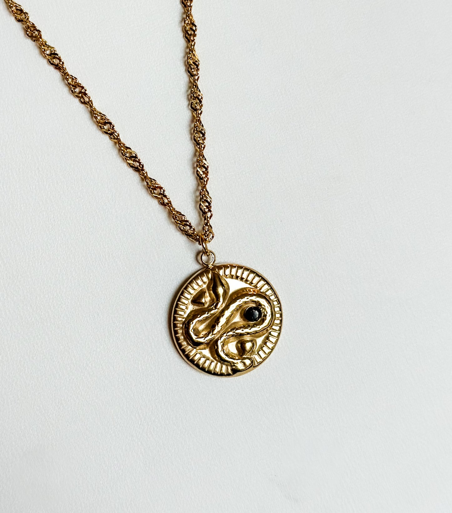Snake Coin Necklace