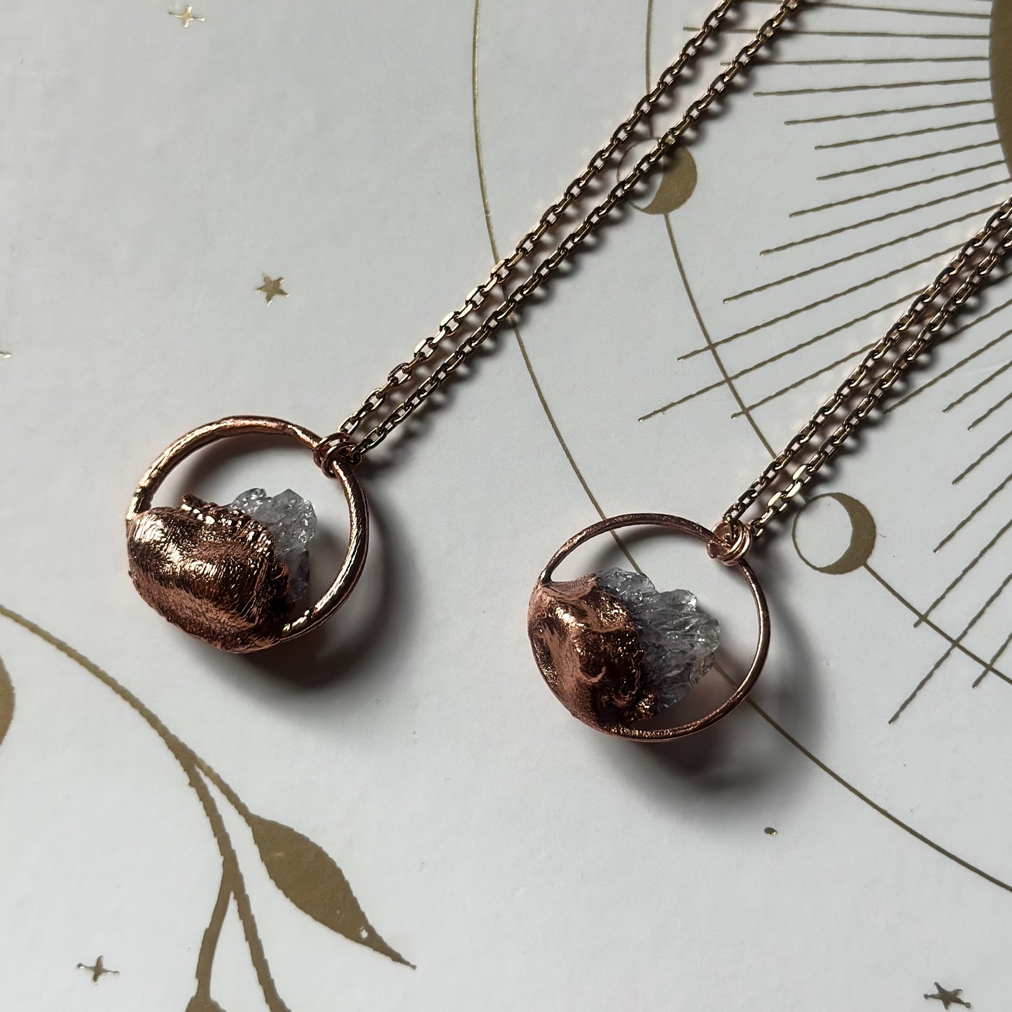 Amethyst Mountain Pendant | Copper Necklace