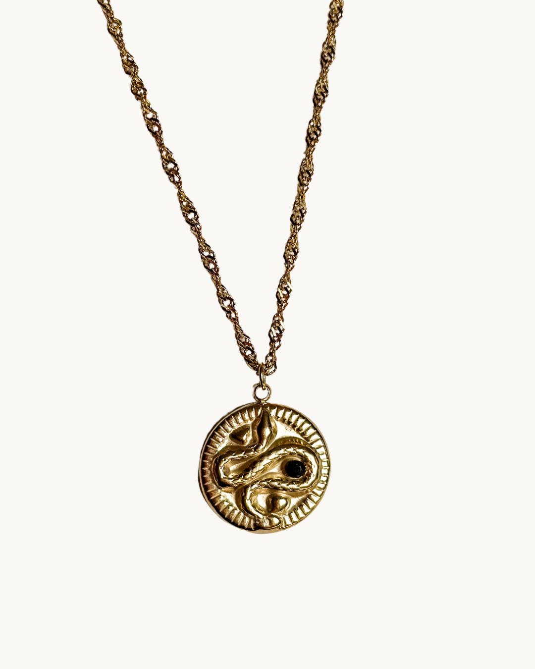 Snake Coin Necklace