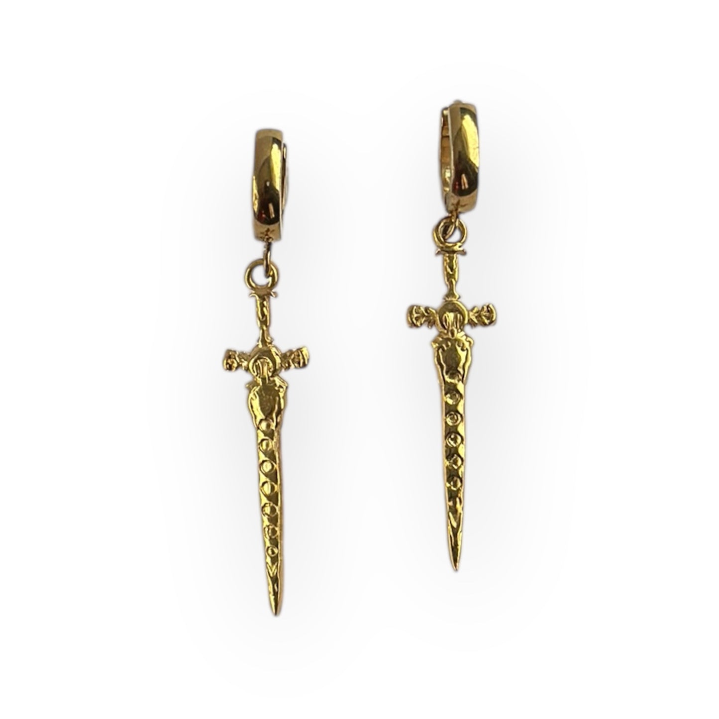 Mythical Sword Earrings |  Gold