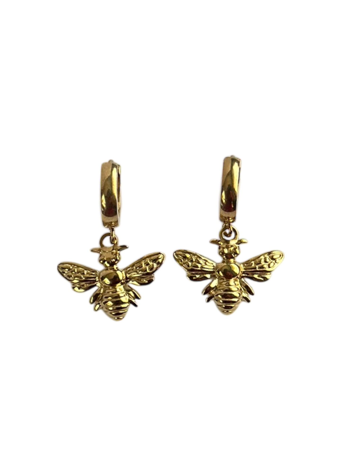 Busy Bee Charm Earrings | Gold