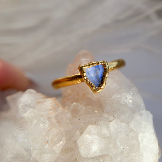 Moonstone 14k Gold Dipped Ring - Size 7.5