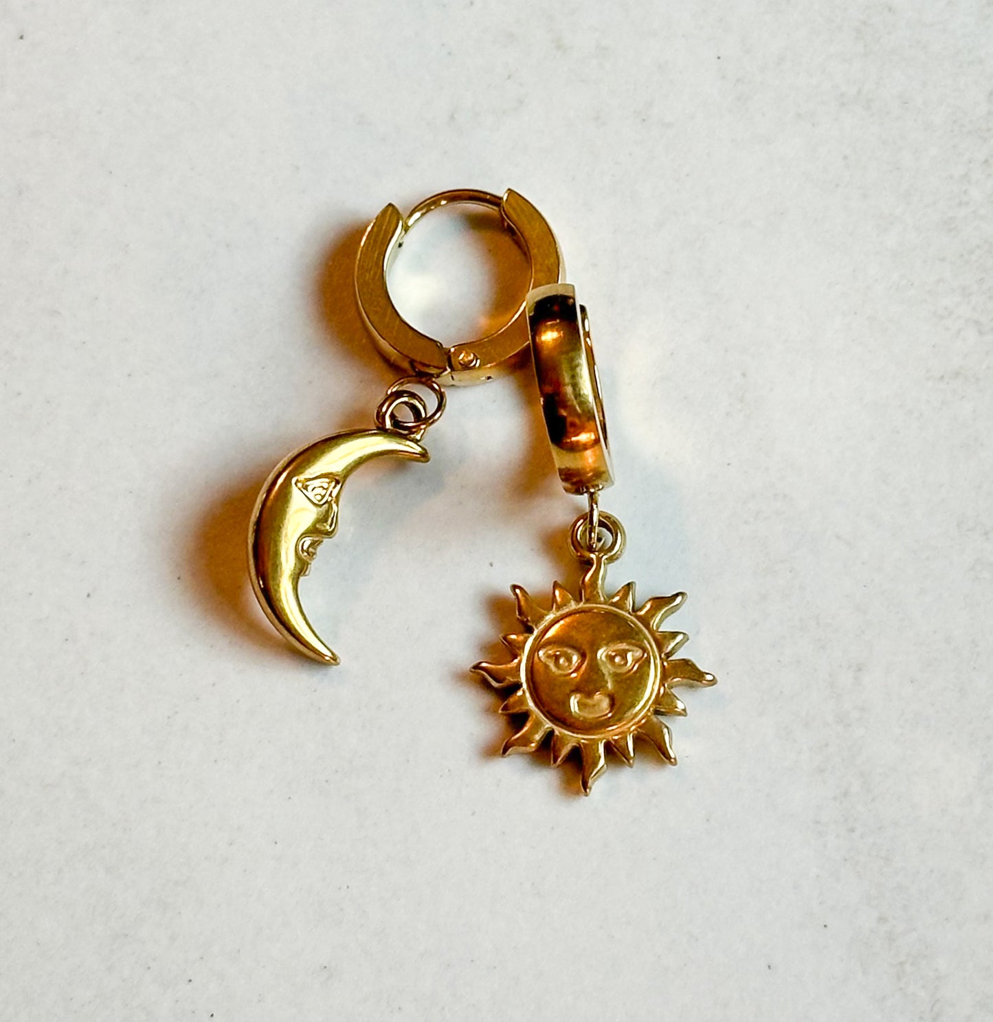 Whimsi Sun + Moon Earrings |  Gold