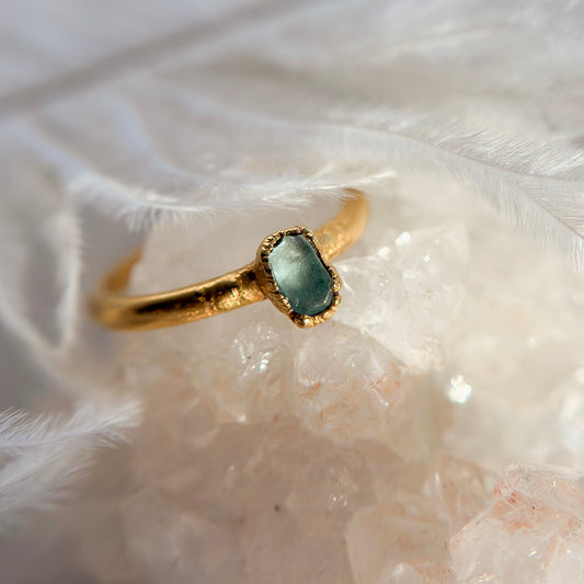 Sapphire 14k Gold Dipped Ring - Size 5