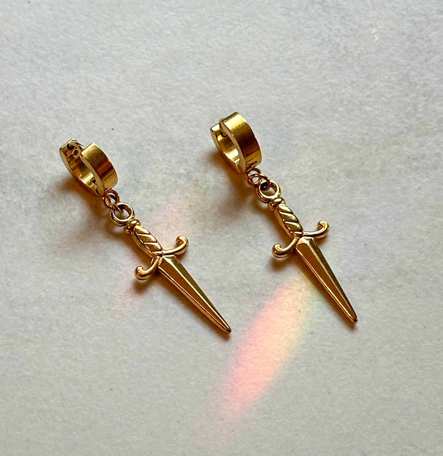 Dagger Earrings |  Gold