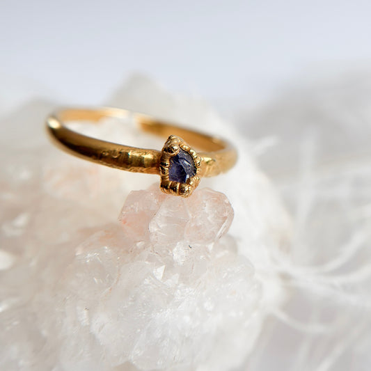 Tanzanite 14k Gold Dipped Ring - Size 8.75