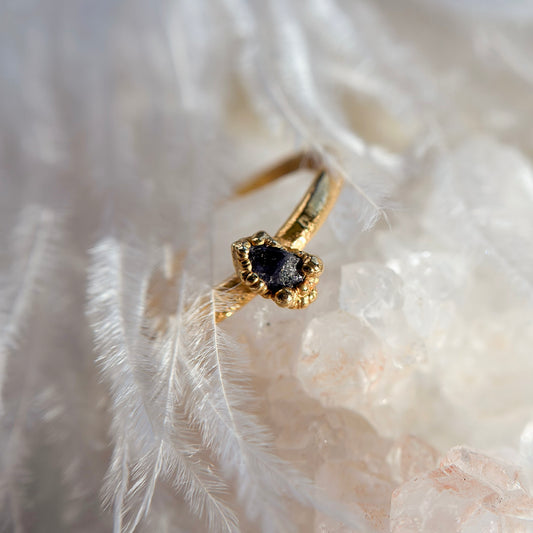 Tanzanite 14k Gold Dipped Ring - Size 7