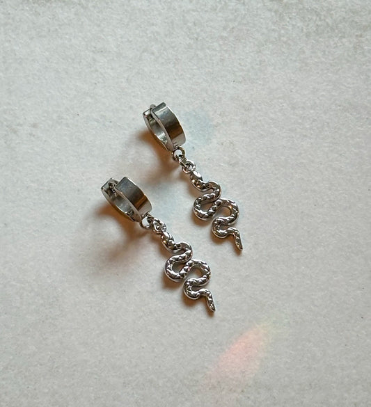 Snake Huggies |  Silver