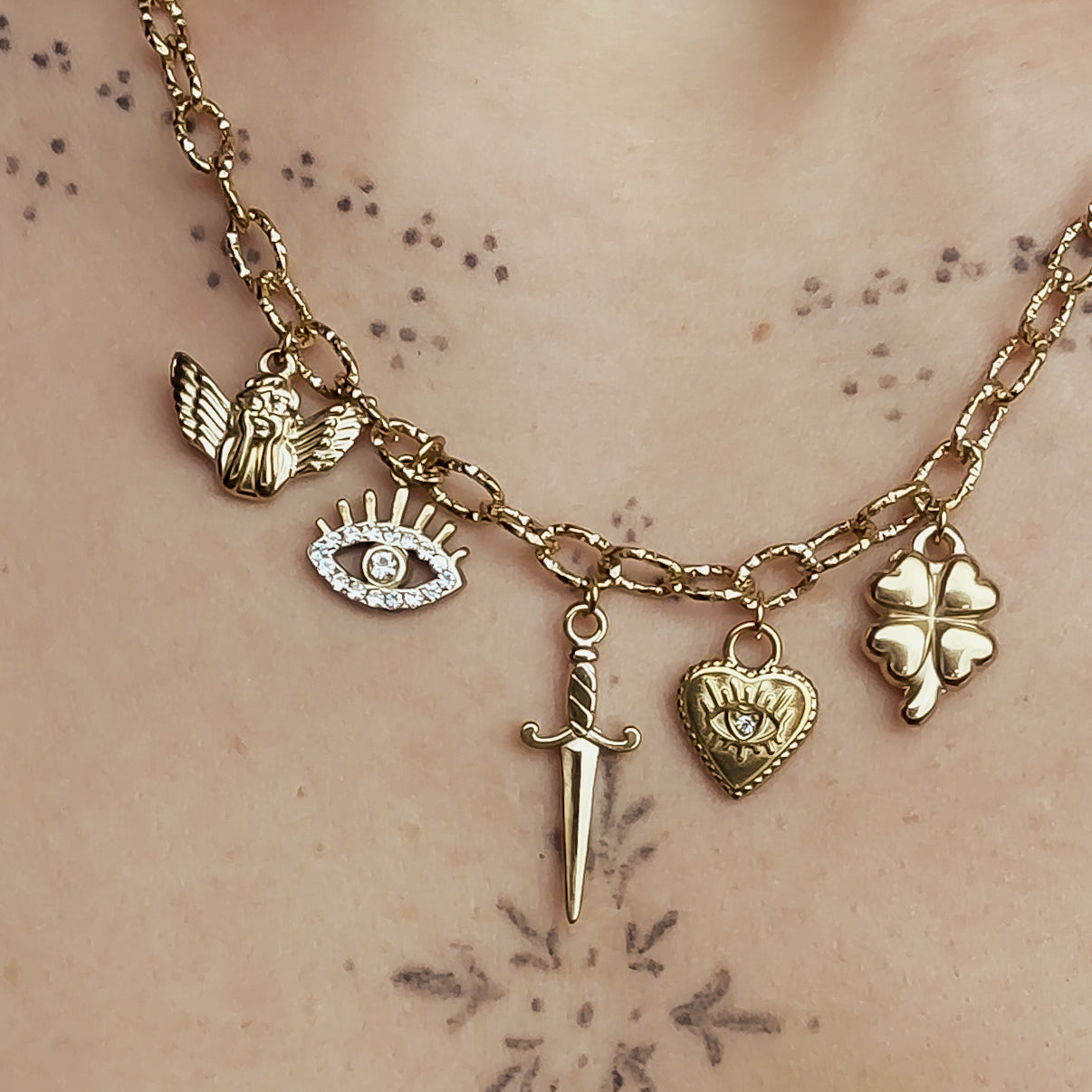 Lucky + Divine Charm Necklace