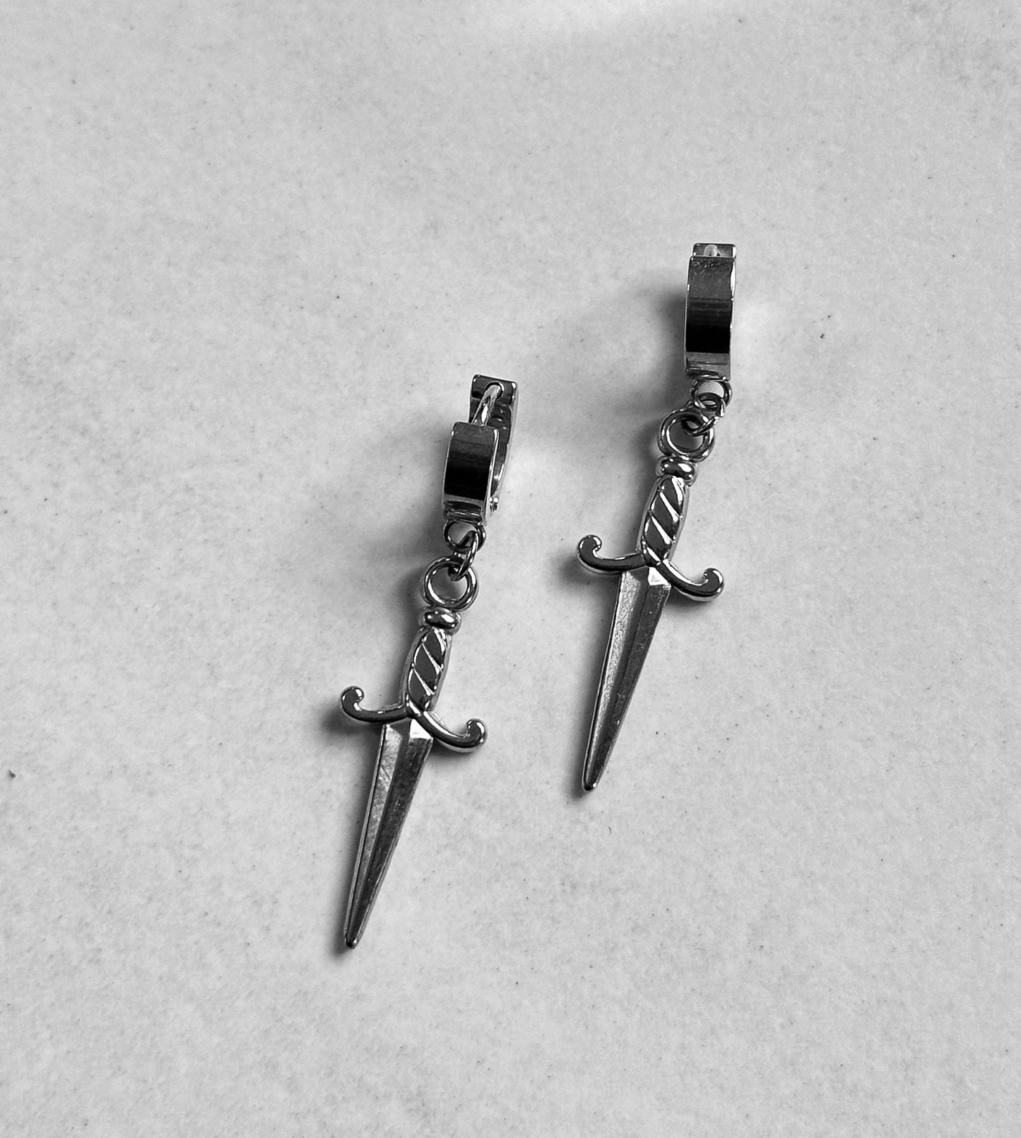 Dagger Earrings |  Silver