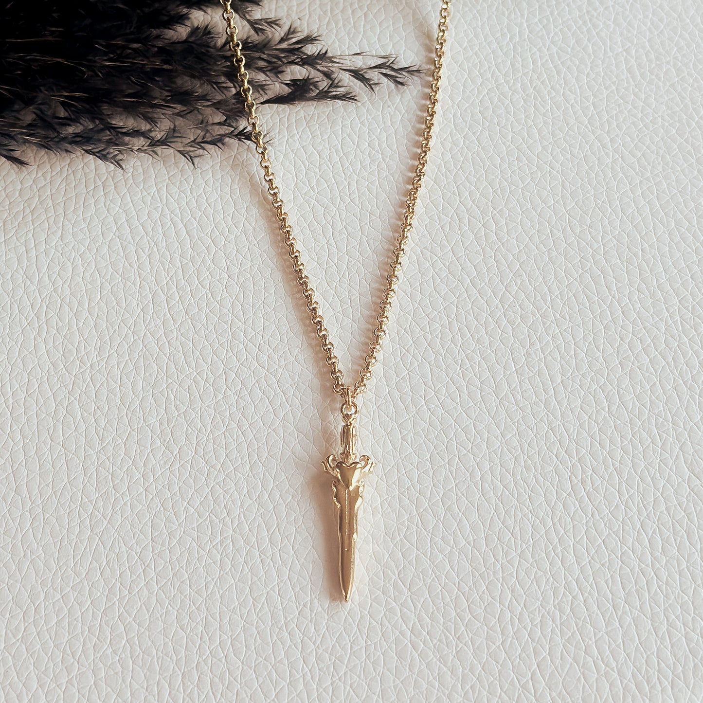 Gold Dagger Dreams Necklace