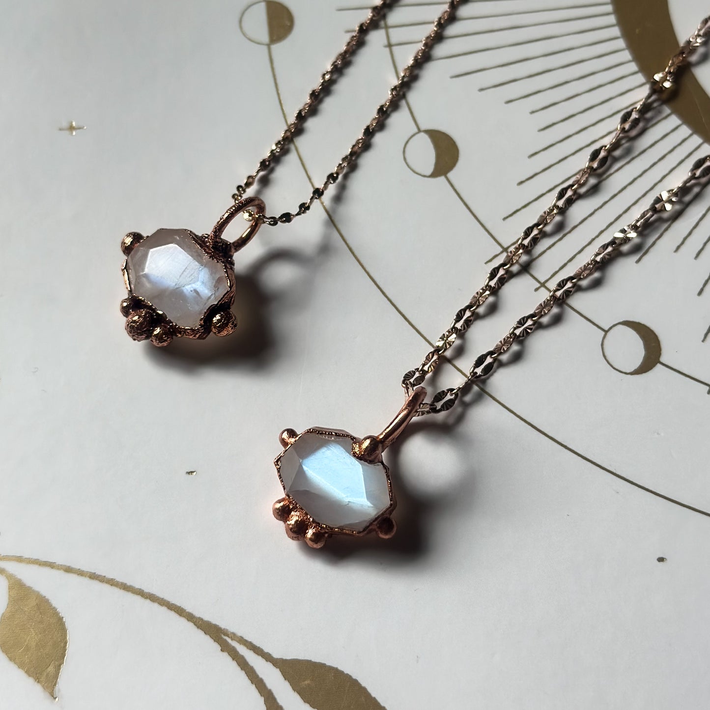 Moonstone Copper Necklace