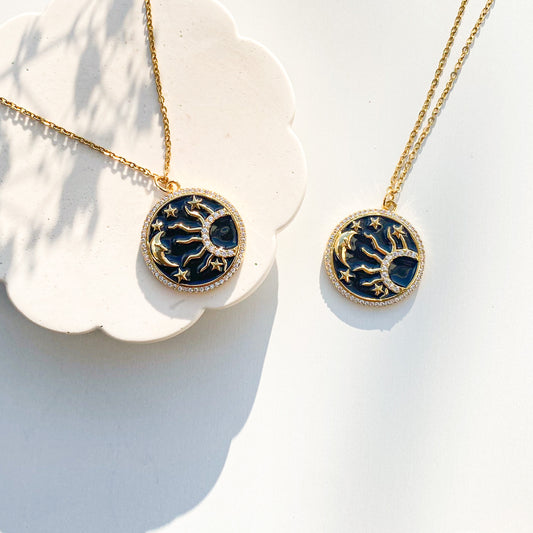 You Are The Sun + Moon To Me Necklace