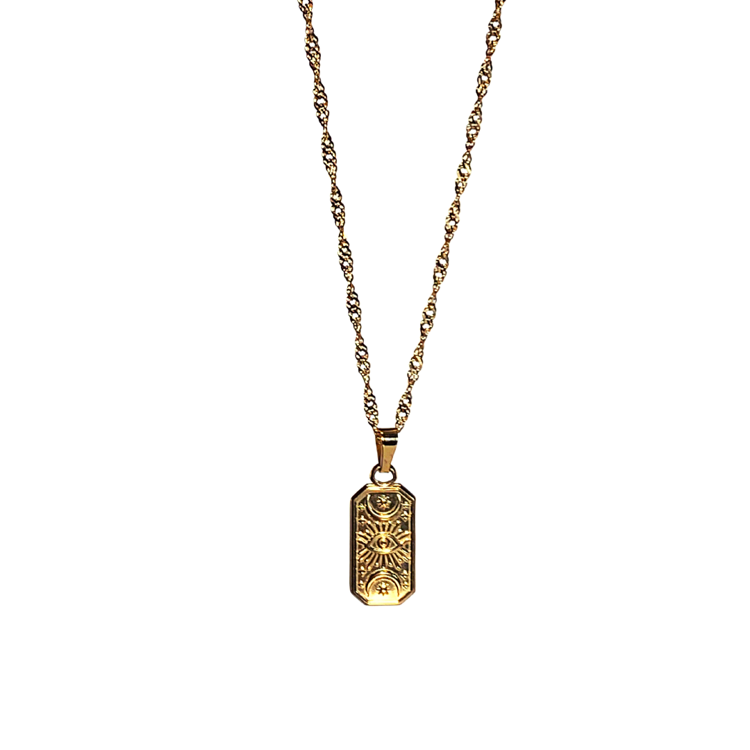 Eye of Heaven Necklace Gold