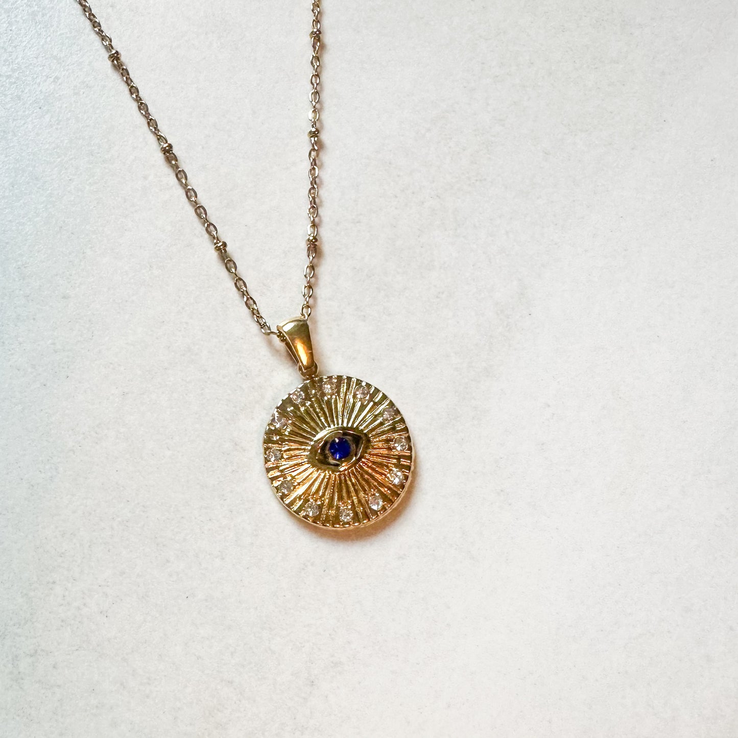 Rays of Protection Evil Eye Necklace