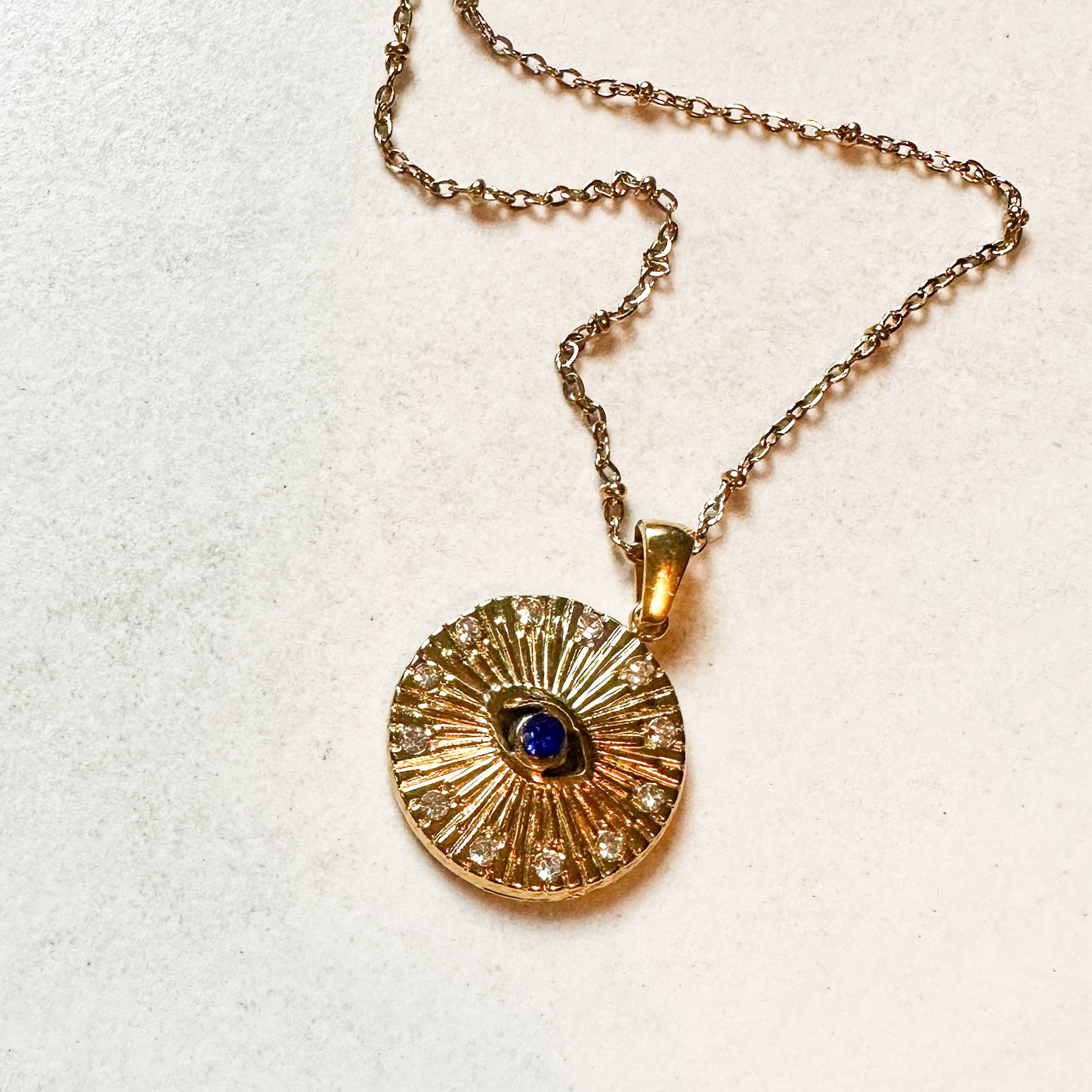 Rays of Protection Evil Eye Necklace