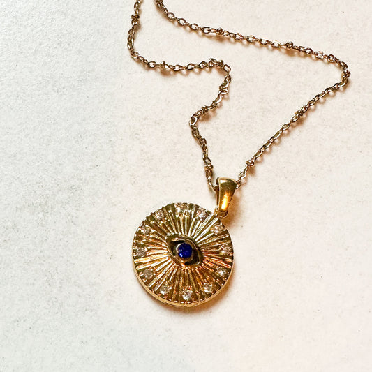 Rays of Protection Evil Eye Necklace