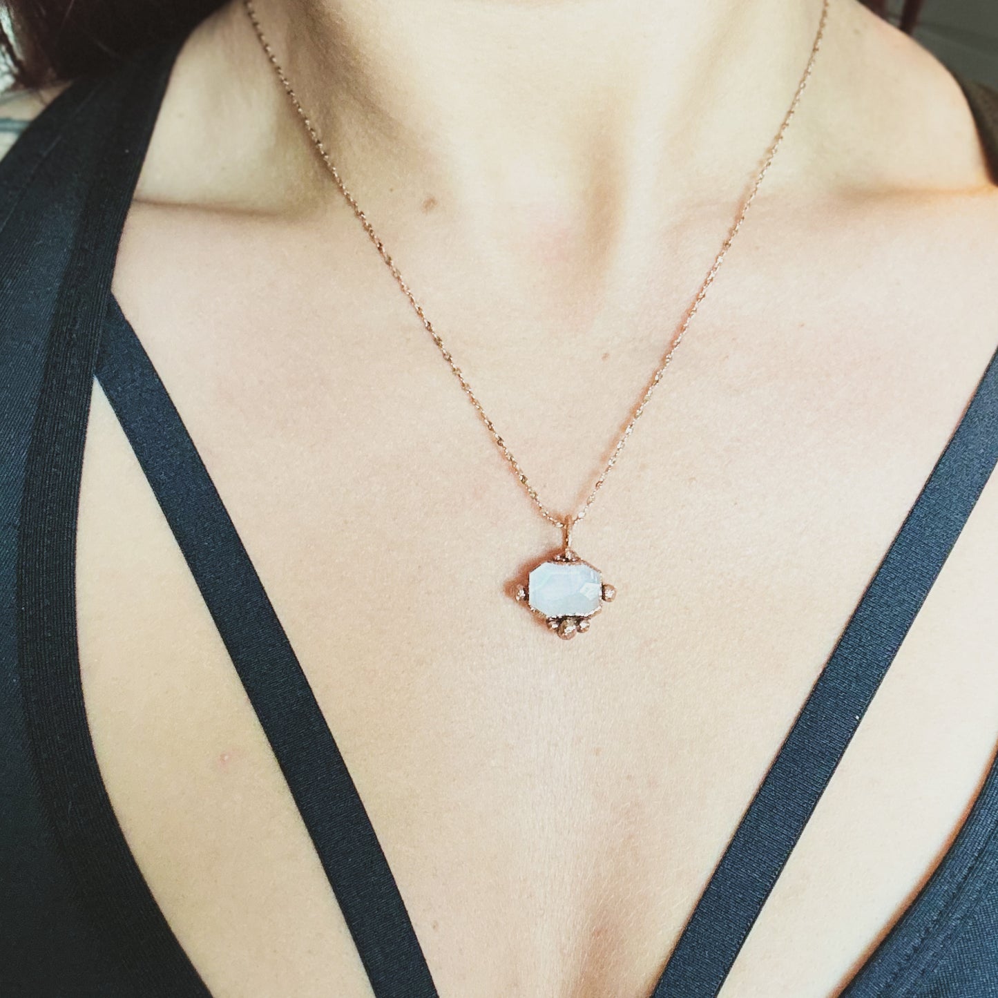 Moonstone Copper Necklace